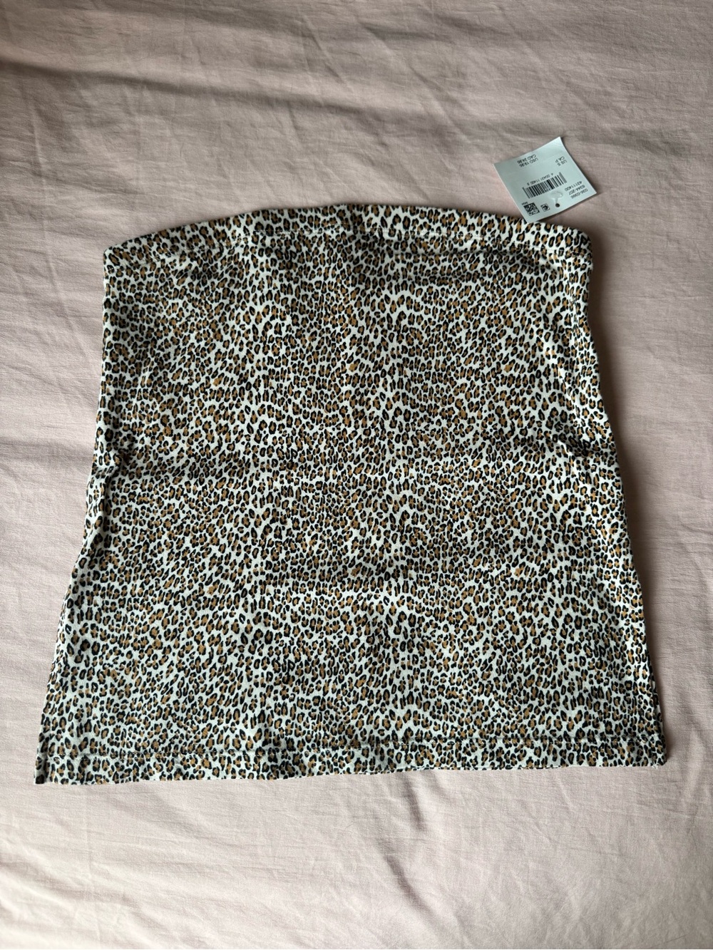 Leopard Print Tube Mini Shirt - Brown/Black